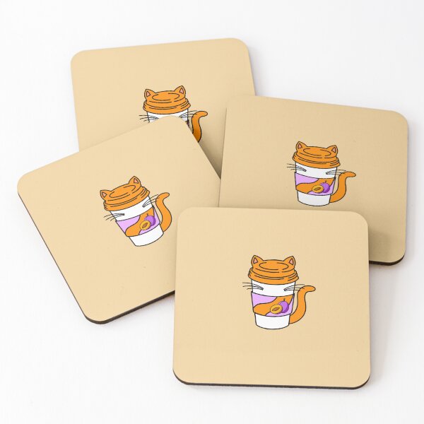 Item preview, Kawaii Coffee | Cat - Prune Cappuccino designed and sold by MyMushroomGrove.