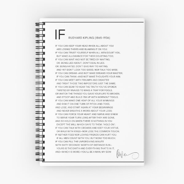 Item preview, "If" by Joseph Rudyard Kipling  designed and sold by SimpleDailyJoy.