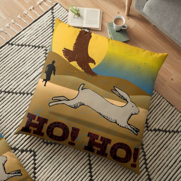 The Art of Falconry: The Long Slip Floor Pillow