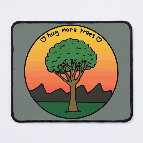 Item preview, “Hug more trees” pin designed and sold by TarrieBerry.