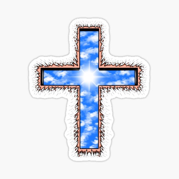 Jesus Christ Cross' Sticker