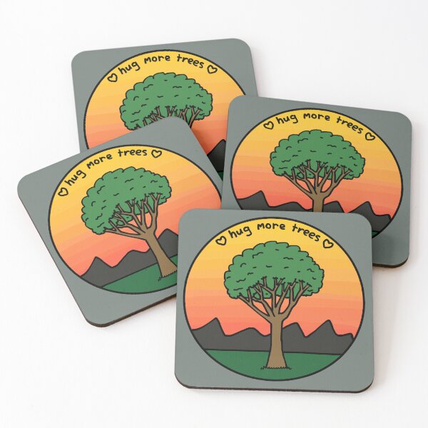 Item preview, “Hug more trees” pin designed and sold by TarrieBerry.