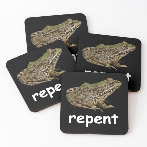 Item preview, Repent Frog Meme Aesthetic Y2K Weirdcore  designed and sold by fomodesigns.