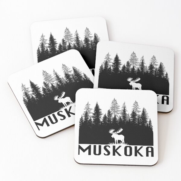 Item preview, Muskoka and Moose (Black Lettering) designed and sold by VelvetRoom.