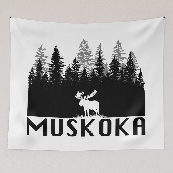 Item preview, Muskoka and Moose (Black Lettering) designed and sold by VelvetRoom.