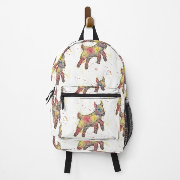 Item preview, Bouncing baby goat in red and yellow designed and sold by CrittersByLola.