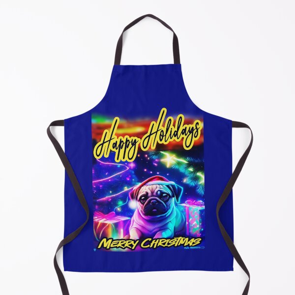 Item preview, Pug HAPPY HOLIDAYS 83 MERRY CHRISTMAS designed and sold by RedBluffTraders.