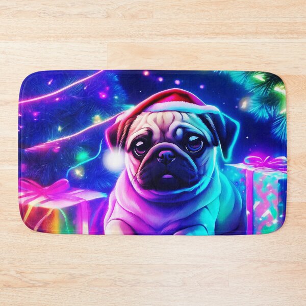 Item preview, Pug HAPPY HOLIDAYS 83 MERRY CHRISTMAS  designed and sold by RedBluffTraders.