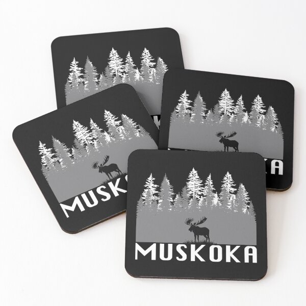 Item preview, Muskoka and Moose (Grey Lettering) designed and sold by VelvetRoom.