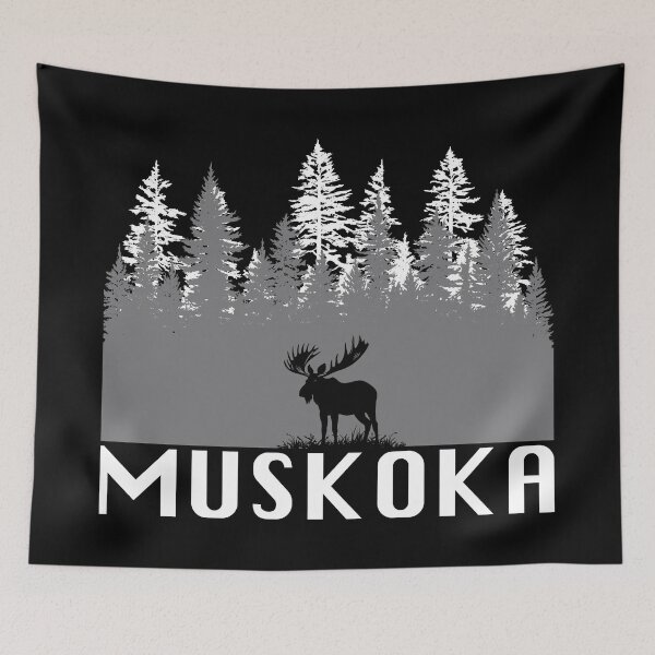 Item preview, Muskoka and Moose (Grey Lettering) designed and sold by VelvetRoom.