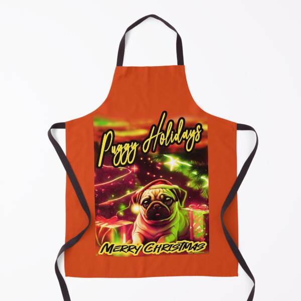 Item preview, Pug HAPPY HOLIDAYS 83 MERRY CHRISTMAS PUGGY HOLIDAYS designed and sold by RedBluffTraders.