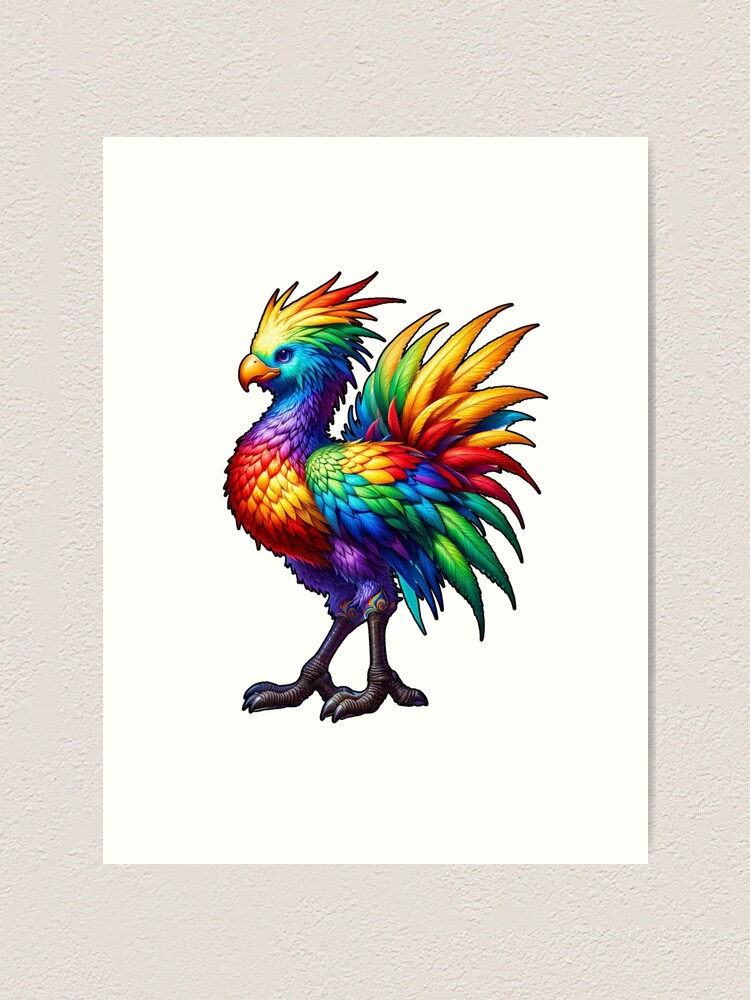 絵画 CHOCOBO RED Repost @chane_art Work in progress Chocobo 