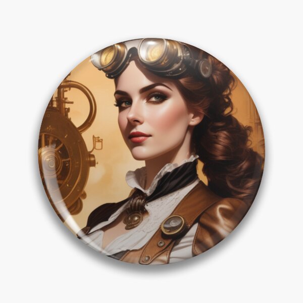 Item preview, Steampunk World - Woman Inventor Victorian Brass and Copper Gadgets Steam Machines designed and sold by Butler in the Home.