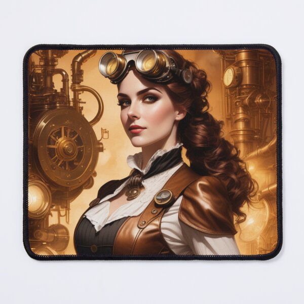 Item preview, Steampunk World - Woman Inventor Victorian Brass and Copper Gadgets Steam Machines designed and sold by Butler in the Home.