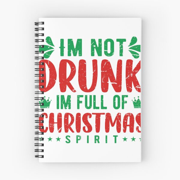 Item preview, not drunk full of christmas spirit designed and sold by sweetanndspooky.