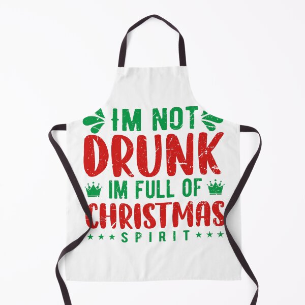 Item preview, not drunk full of christmas spirit designed and sold by sweetanndspooky.