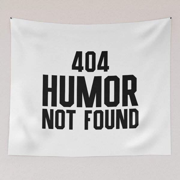 Item preview, 404 Humor Not Found - Programmer, Coder, Developer, Computer Engineer Humor (Black Design) designed and sold by Spiprinto.