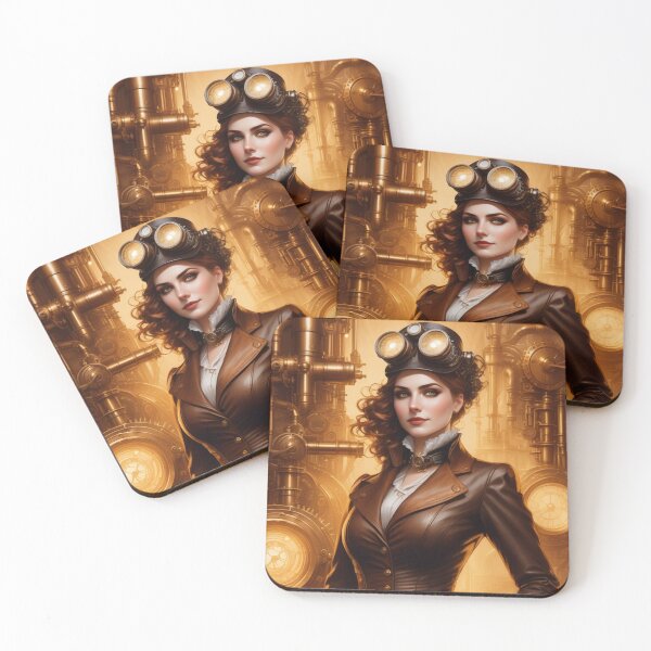 Item preview, Steampunk World - Woman Inventor Victorian Brass and Copper Gadgets Steam Machines designed and sold by Butler in the Home.