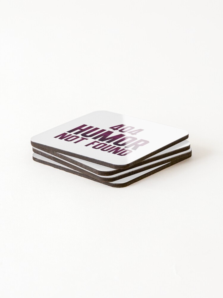 Thumbnail 4 of 5, Coasters (Set of 4), 404 Humor Not Found - Programmer, Coder, Developer, Computer Engineer Humor (Dark Cyber Grid Design) designed and sold by Spiprinto.