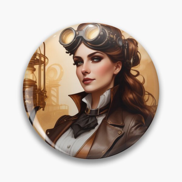 Item preview, Steampunk World - Woman Inventor Victorian Brass and Copper Gadgets Steam Machines designed and sold by Butler in the Home.