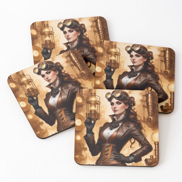 Item preview, Steampunk World - Woman Inventor Victorian Brass and Copper Gadgets Steam Machines designed and sold by Butler in the Home.
