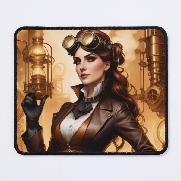 Item preview, Steampunk World - Woman Inventor Victorian Brass and Copper Gadgets Steam Machines designed and sold by Butler in the Home.