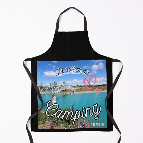 Item preview, "I'd rather be camping" design featuring Tekapo Bridge, New Zealand designed and sold by PhotoDesignNZ.