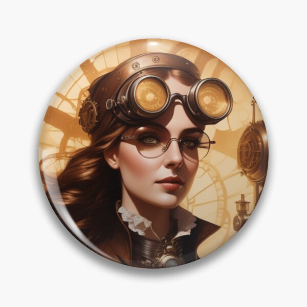 Item preview, Steampunk World - Woman Inventor Victorian Brass and Copper Gadgets Steam Machines designed and sold by Butler in the Home.