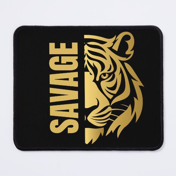 Item preview, Unleash the Wild: Half-Faced Tiger with a Savage Twist Design designed and sold by OGUZHAN-DESIGN.
