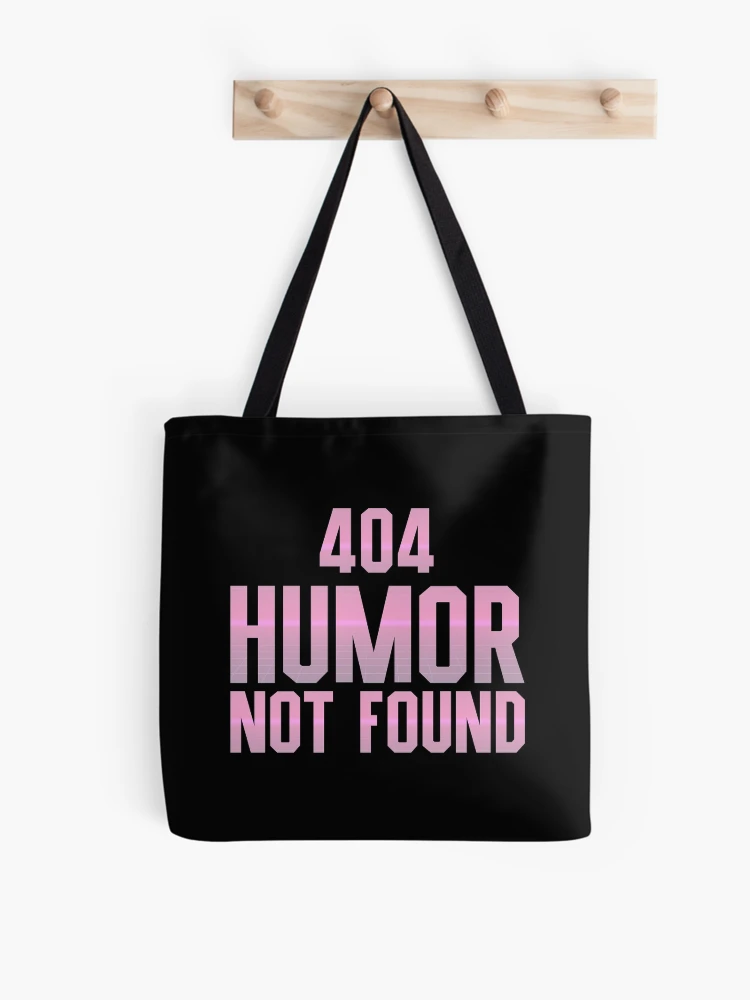 Thumbnail 1 of 2, Tote Bag, 404 Humor Not Found - Programmer, Coder, Developer, Computer Engineer Humor (Light Cyber Grid Design) designed and sold by Spiprinto.
