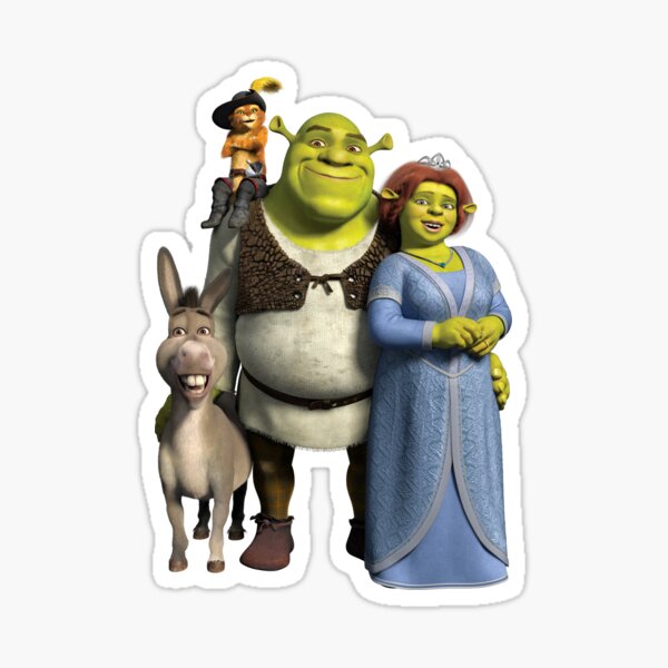 The Shrek Family Sticker