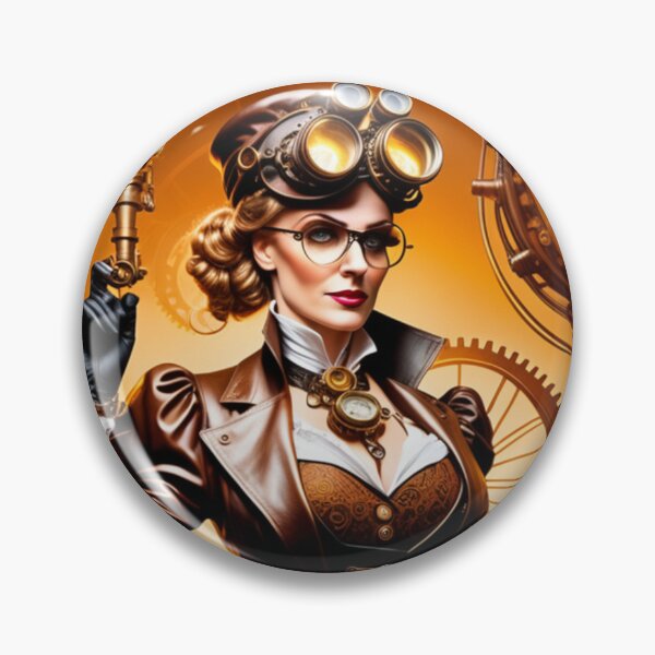 Item preview, Steampunk World - Woman Inventor Victorian Brass and Copper Gadgets Steam Machines designed and sold by Butler in the Home.