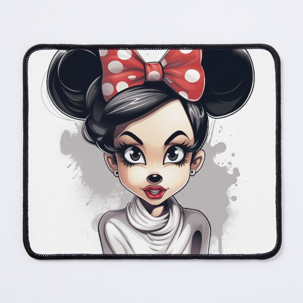 Item preview, Minnie with with red hair clip designed and sold by pixeldizajn.