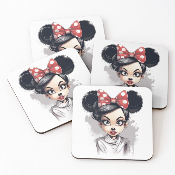 Item preview, Minnie with with red hair clip designed and sold by pixeldizajn.