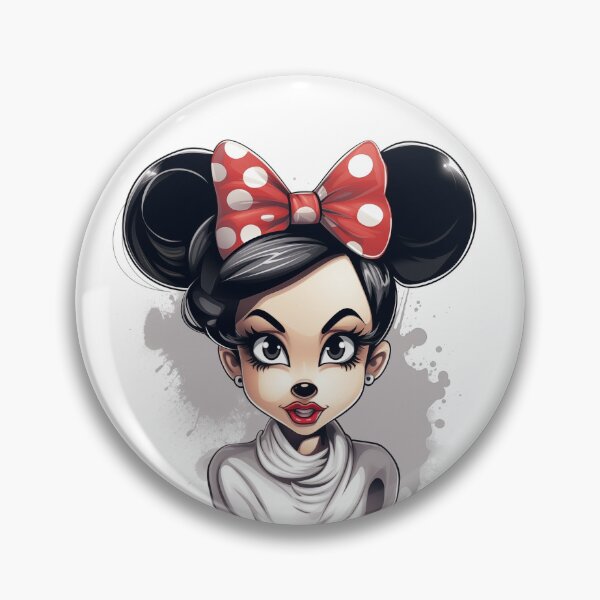 Item preview, Minnie with with red hair clip designed and sold by pixeldizajn.