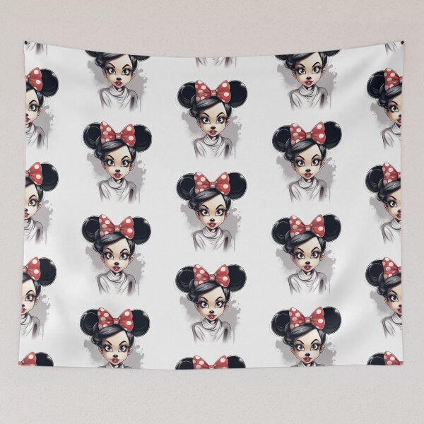 Item preview, Minnie with with red hair clip designed and sold by pixeldizajn.