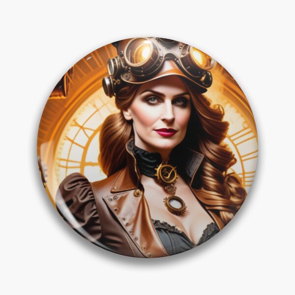 Item preview, Steampunk World - Woman Inventor Victorian Brass and Copper Gadgets Steam Machines designed and sold by Butler in the Home.