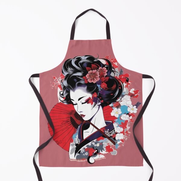 Artikelvorschau, Japanische Geisha – traditionell entworfen und verkauft von Griffin Door.