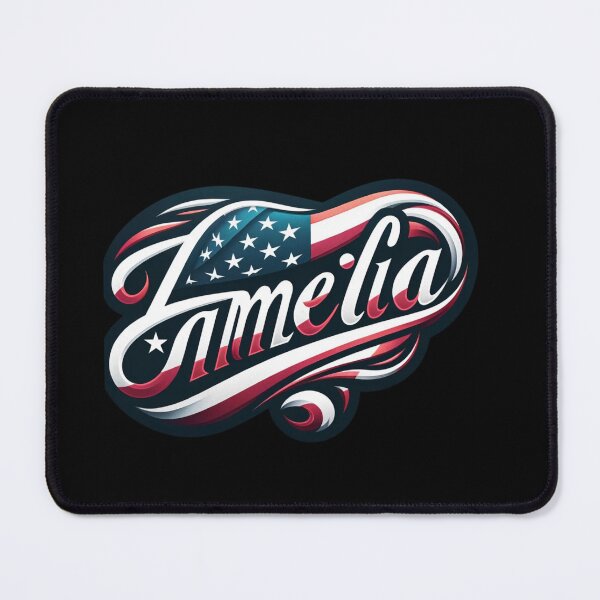 Item preview, Personalized Triathlete Name Amelia & American Flag Bike Decal designed and sold by Triathlongram.