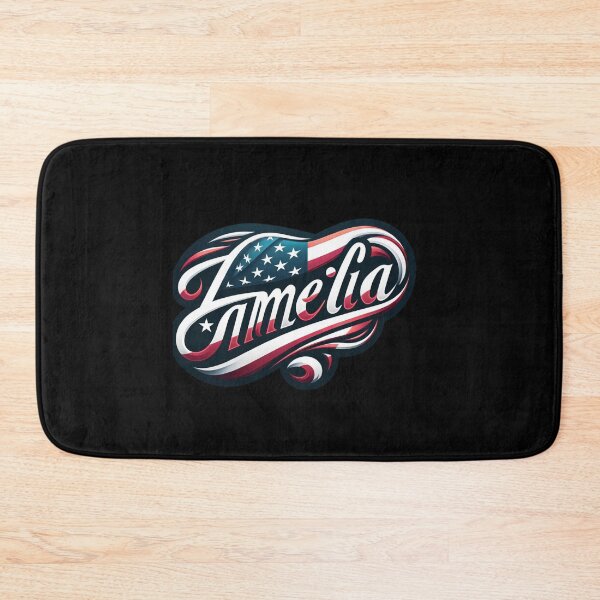 Item preview, Personalized Triathlete Name Amelia & American Flag Bike Decal designed and sold by Triathlongram.