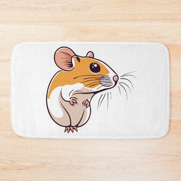 Item preview, Cartoon Whiskers: Fantasia Gerbil Mouse Sticker designed and sold by EmeraldeaArt.