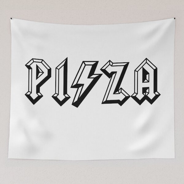 Item preview, PIZZA ACDC ROCK AND ROLL HEAVY METAL MUSIC FOOD LOVERS T-SHIRT designed and sold by prezziefactory.