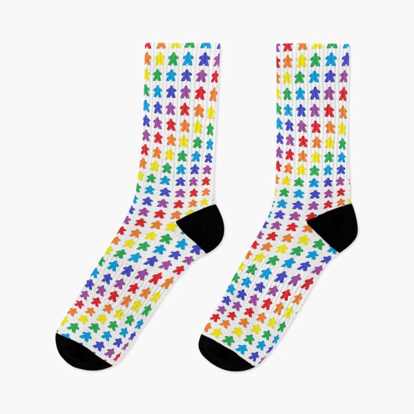 Item preview, Mini Meeple Arco Iris Sobremesa Orgullo Fondo Blanco designed and sold by JEL-Designs.