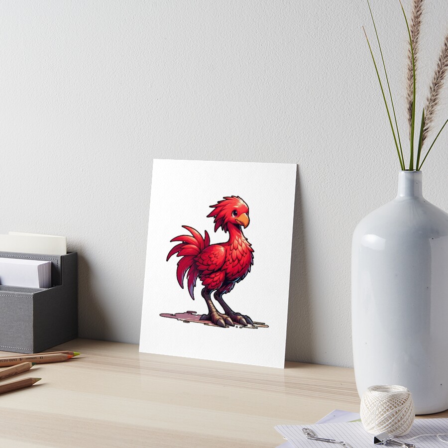 絵画 CHOCOBO RED Red Chocobo