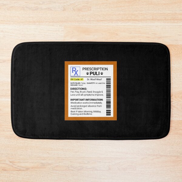 Item preview, RX Prescription Puli Funny Dog Gift  designed and sold by Guarddogdrive.