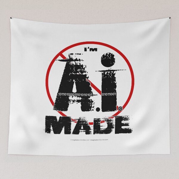 Item preview, I'm AI MADE  -  For Light Backgrounds designed and sold by The Imagination Source™.
