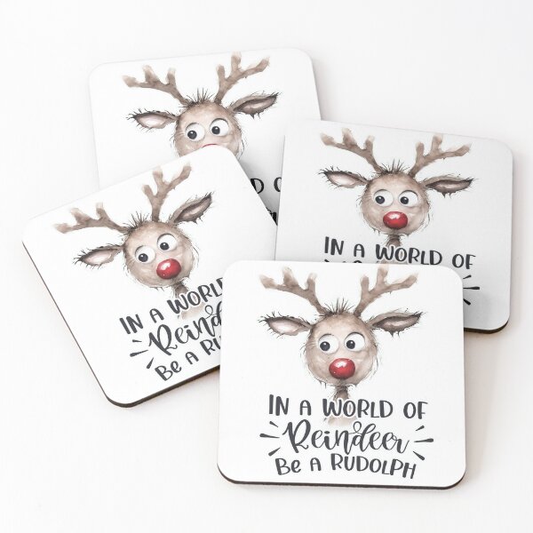 Item preview, In a World of Reindeer Be A Rudolph  designed and sold by Driftwood Spirits.
