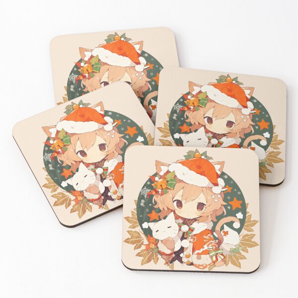 Item preview, Santa's Little Purrmaid designed and sold by Chibi Cat Art Corner.