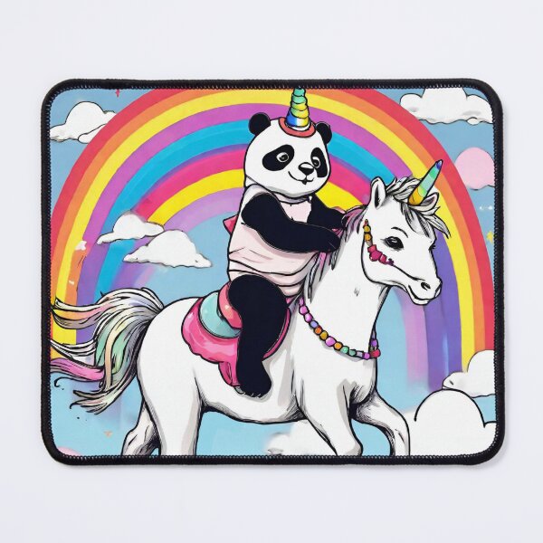 Item preview, Panda riding a Unicorn designed and sold by Lost Highway Horror..