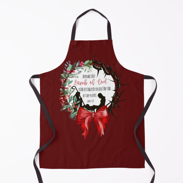 Item preview, Behold The Lamb of God Christmas Wreath designed and sold by A-M-Watson.